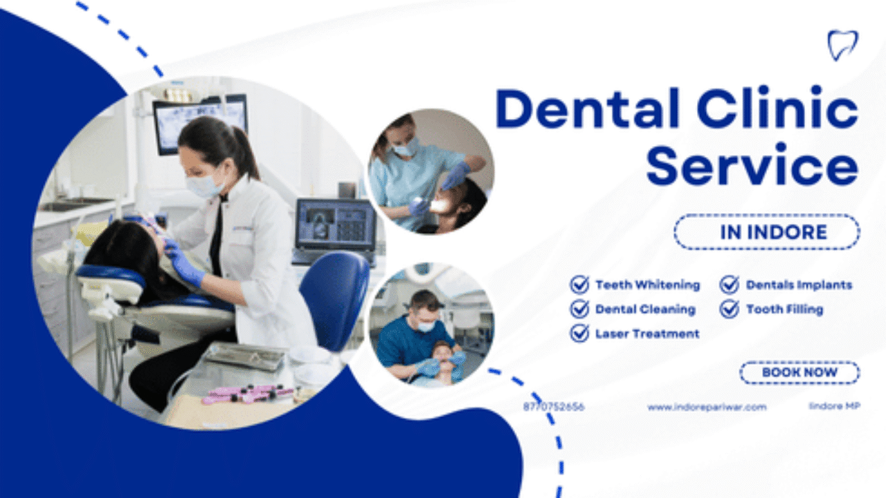 Blue and White Simple Dental Clinic Facebook Ad (2)